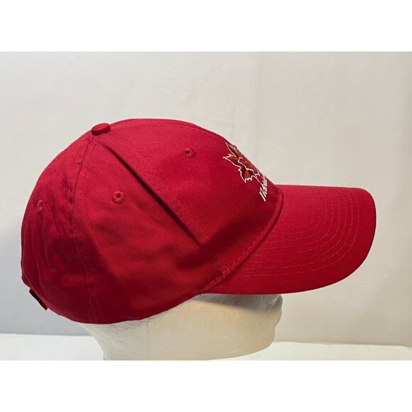 Victoria Canada hat cap adult 7" strap back red - Picture 4 of 7
